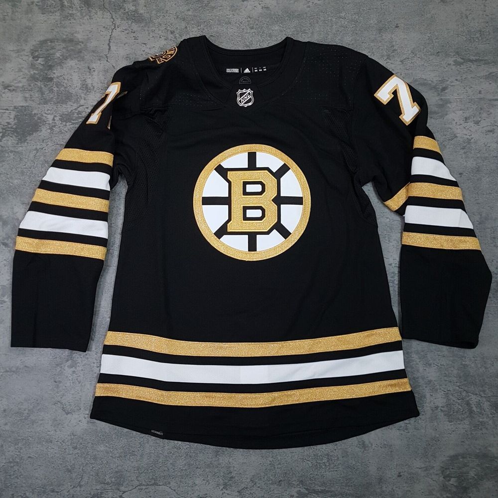 ADIDAS Taylor Hall #71 100th Boston Bruins Hockey Jersey Mens Size 44 Black Gold